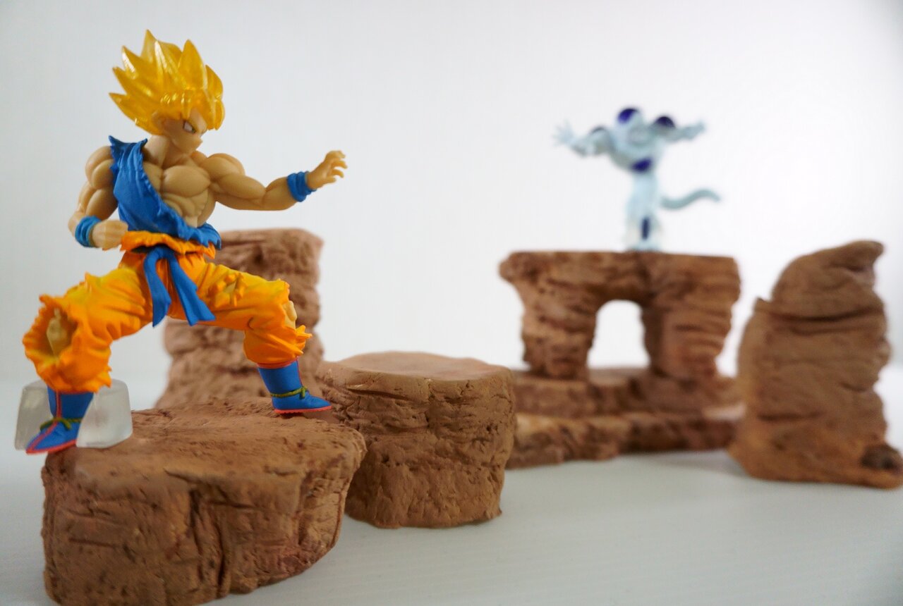 ドラゴンボールに出てくる岩場っぽいの作った 趣味的なblog ドラゴンボールに出てくる岩場っぽいの作った 趣味的なblog