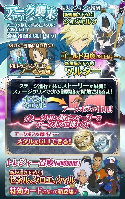 テイルズオブキズナ レジェンディアより描きおろしセネル ウィル クロエ ワルター シュヴァルツが追加 ワルターかっけええええ ﾟ ﾟ みるくぎゅうにゅう