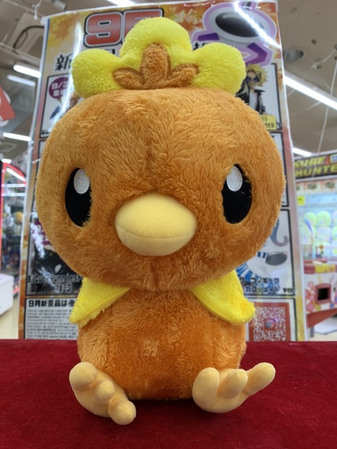 Ufoキャッチャー 可愛くてフワフワ とってもキュートなアチャモぬいぐるみが新入荷 ぐるぐる大帝国 館林店