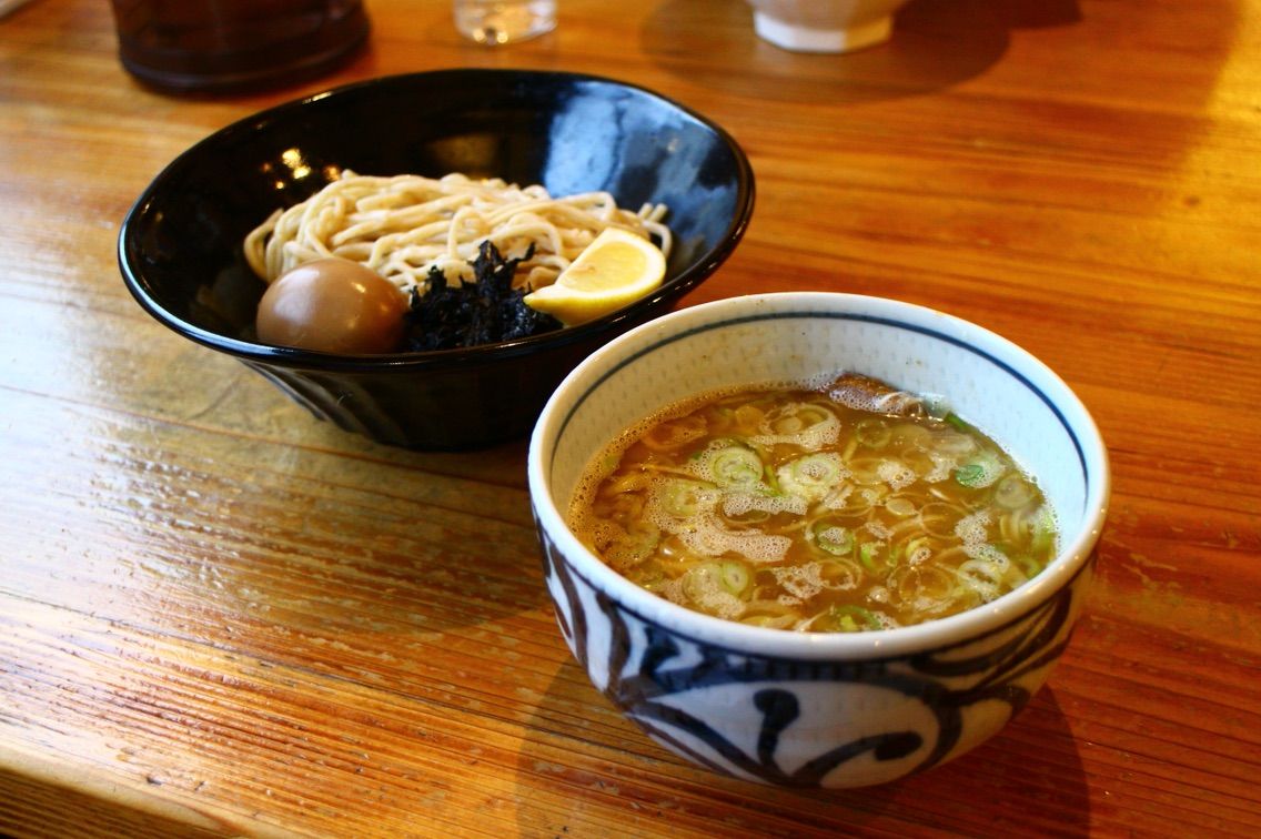 中華蕎麦 春馬 天童市 2 味玉つけ麺 杜の都ぐるまんらいふ