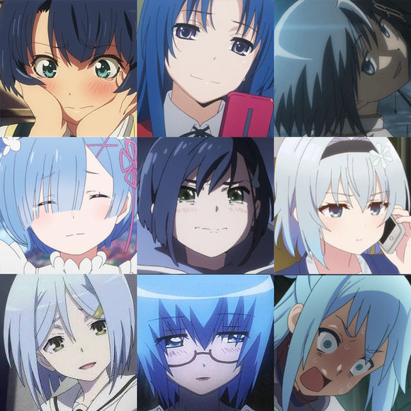 青髪 幼馴染属性