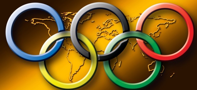 Olympic-rings-on-a-background-map-of-the-world