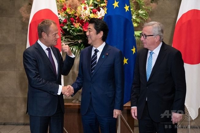外国人「EUと日本が歴史的な経済協定に署名！」世界貿易の4割を占める