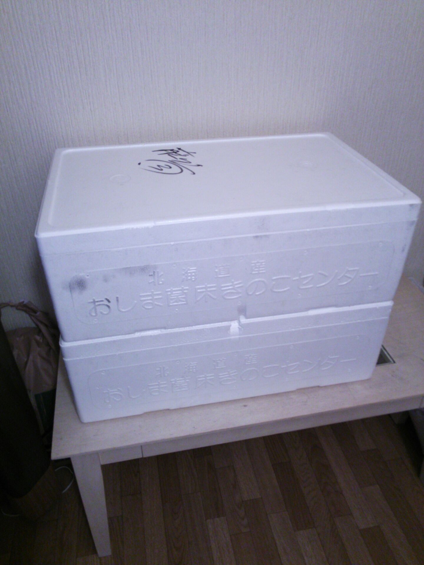 発泡スチロール箱もらってきたよ ベランダ野菜修行