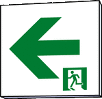 通路誘導灯イラスト