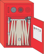 屋内消火栓、操作表示