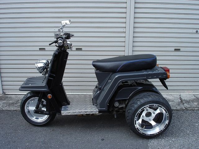 ホンダジャイロＸ カスタムロングシート（ブルー） 二人乗り　　SPUNKYS ホンダジャイロX カスタムロングシート（ブルー） 二人乗りSPUNKYS