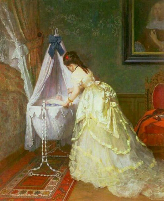 昔のベビーベッド : gyu's shop blog