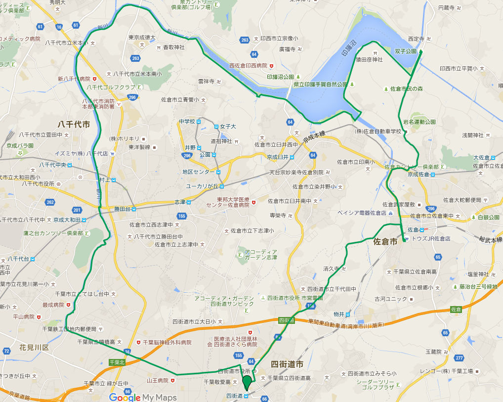 花見川 新川 印旛沼サイクリング 旅とサイクリング