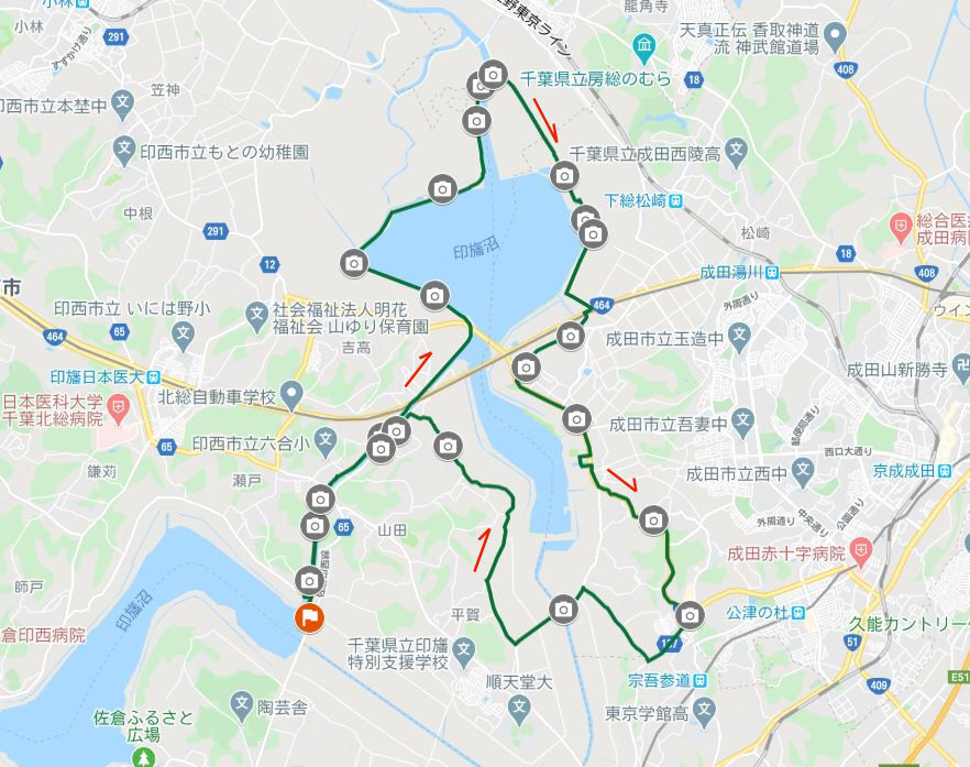 北印旛沼サイクリング 旅とサイクリング