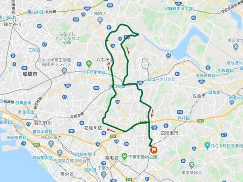 地図矢印