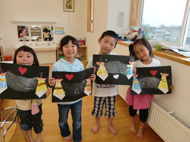 七夕製作その1 八雲マリア幼稚園日記