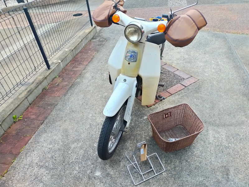 リトルカブにカゴを設置 リトルカブのある生活