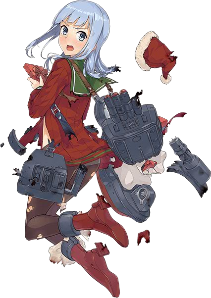 艦これ プレイ日記 季節限定艦娘グラフィック 駆逐艦 初風 がクリスマスmodeに あの雲の峰の向こうにあるもの