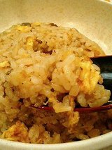 チャーハン、小皿、デザート