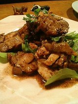 アイガモと地鶏の炭火焼