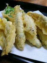 小あゆ天ぷら(1380円)