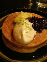 SOUP&CAFE cherry ホットケーキあんバター(450円)