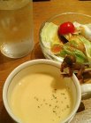 スープとサラダ