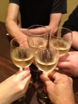 カルボナイオ 乾杯