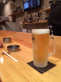 カラアゲぼっくり ビール