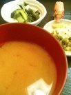 貝汁とお漬物と酢の物と