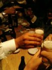 まずはビールで乾杯です!