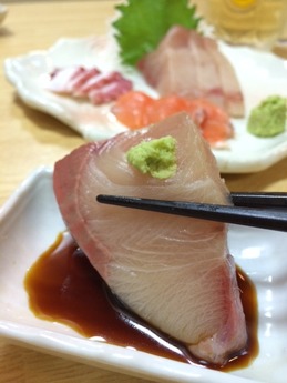酒夢来 刺身三点盛 1100円