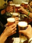 まずはビールで乾杯です!