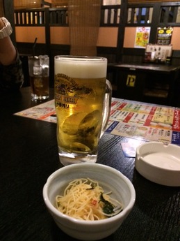 博多一番どり居食屋あらい ビール