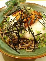 ウニとろろ蕎麦