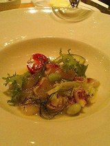 ホテルトラスティ心斎橋 ブルーノデルヴィーノ 豆と魚介のサラダ