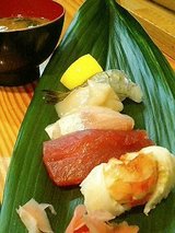 明石家鮨し 上にぎりセット(1500円)
