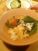 ラストはお茶漬けでいただきます。