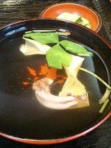 鰻の肝の吸物