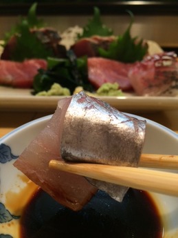 柳すし 刺身と焼魚 (1)