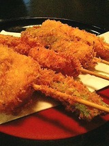 居酒屋まえだ 串揚げ盛 600円