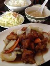 金龍 酢豚ランチ700円