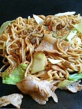 たこの棚 そば焼(豚入り)450円