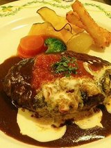 ポモドーロ 和牛ハンバーグステーキ(1100円)