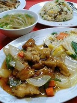 来来軒 酢ブタ定食 650円