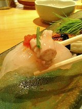 鮨 海馬 かわはぎ(350円)