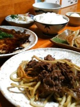 焼そば 今里 ハーフセット 900円