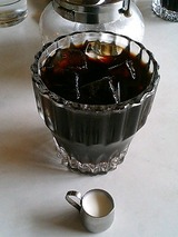 食前のアイスコーヒー