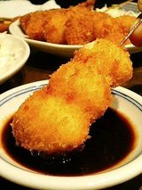 山守屋 串カツ盛合せ(うずら)