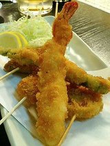 串カツ盛合せ(550円)