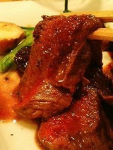 さかもと エゾ鹿ランプ肉と鹿児島産黒毛和牛ステーキ
