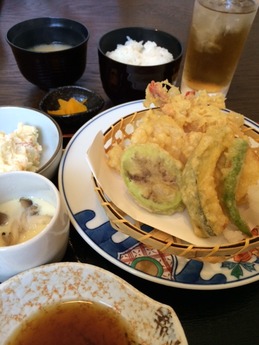 天晴れ 天ぷら定食