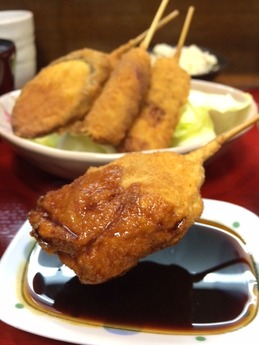 もぐらや 串カツ定食 800円 (1)