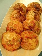 ネギ入り(醤油)たこ焼き